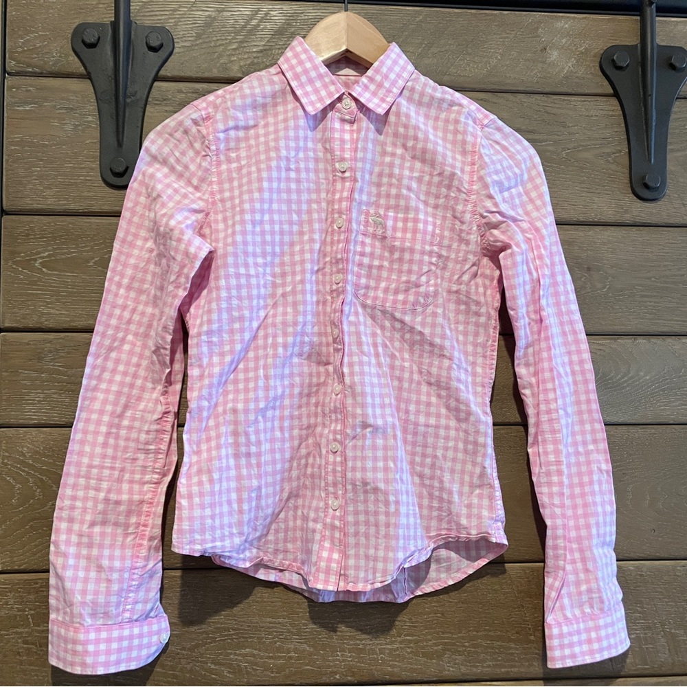 Abercrombie & Fitch Pink Plaid Shirt